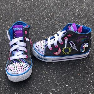 Sketchers Twinkle Toes High Tops - Size 10